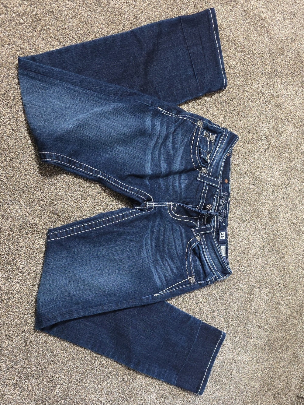 Miss Me Dark Indigo Straight Leg Jeans
